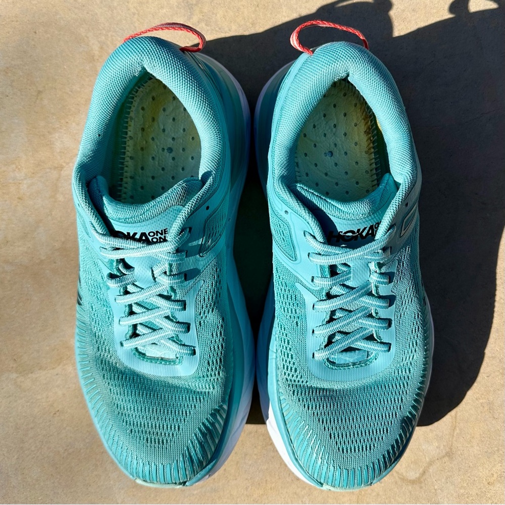 Hoka One One Bondi 7 Aquarelle Blue - Size 8.5D Women’s (1110531-AEBL) - Picture 5 of 8